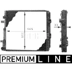 Hladnjak, hlađenje motora MAHLE CR 671 000P IC-G08FJ1