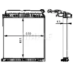 Hladnjak, hlađenje motora MAHLE CR 673 000P IC-G08FJ2