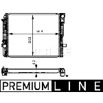 Hladnjak, hlađenje motora MAHLE CR 674 000P IC-G08FJ3