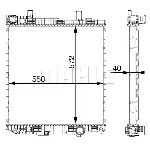 Hladnjak, hlađenje motora MAHLE CR 674 000S IC-G08RGH