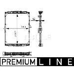 Hladnjak, hlađenje motora MAHLE CR 690 000P IC-G08FJ9