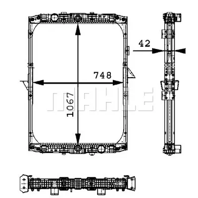 Hladnjak, hlađenje motora MAHLE CR 690 000P IC-G08FJ9