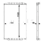 Hladnjak, hlađenje motora MAHLE CR 710 000S IC-G08RHH