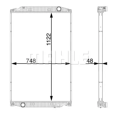 Hladnjak, hlađenje motora MAHLE CR 710 000S IC-G08RHH