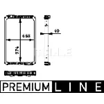 Hladnjak, hlađenje motora MAHLE CR 713 000P IC-G08FJC