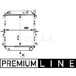 Hladnjak, hlađenje motora MAHLE CR 723 000P IC-G08RHT