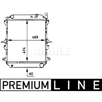 Hladnjak, hlađenje motora MAHLE CR 723 000P IC-G08RHT
