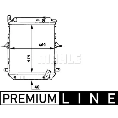 Hladnjak, hlađenje motora MAHLE CR 724 000P IC-G08FJF