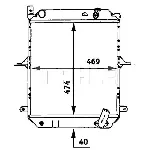 Hladnjak, hlađenje motora MAHLE CR 724 000P IC-G08FJF