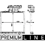 Hladnjak, hlađenje motora MAHLE CR 770 000P IC-G08FJJ