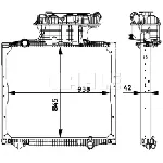 Hladnjak, hlađenje motora MAHLE CR 770 000P IC-G08FJJ
