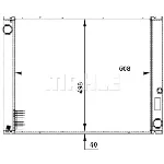 Hladnjak, hlađenje motora MAHLE CR 777 000P IC-G08FJL