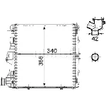 Hladnjak, hlađenje motora MAHLE CR 782 000P IC-G08FJN