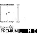 Hladnjak, hlađenje motora MAHLE CR 784 000P IC-G08FJO