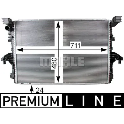 Hladnjak, hlađenje motora MAHLE CR 805 000P IC-G08FJP