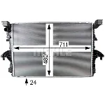 Hladnjak, hlađenje motora MAHLE CR 805 000P IC-G08FJP