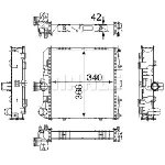 Hladnjak, hlađenje motora MAHLE CR 817 000P IC-G08FJR