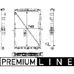 Hladnjak, hlađenje motora MAHLE CR 819 000P IC-G08FJT