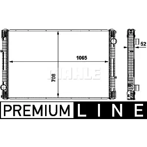 Hladnjak, hlađenje motora MAHLE CR 864 000P IC-G08RKY
