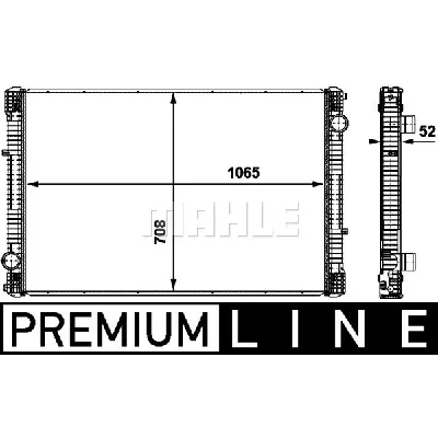 Hladnjak, hlađenje motora MAHLE CR 864 000P IC-G08RKY