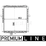 Hladnjak, hlađenje motora MAHLE CR 865 000P IC-G08FJU