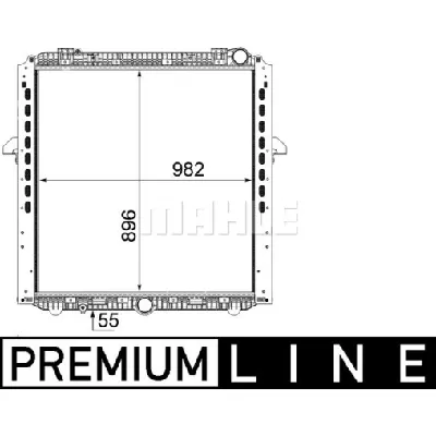Hladnjak, hlađenje motora MAHLE CR 865 000P IC-G08FJU