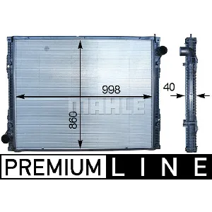 Hladnjak, hlađenje motora MAHLE CR 916 000P IC-G08RM9