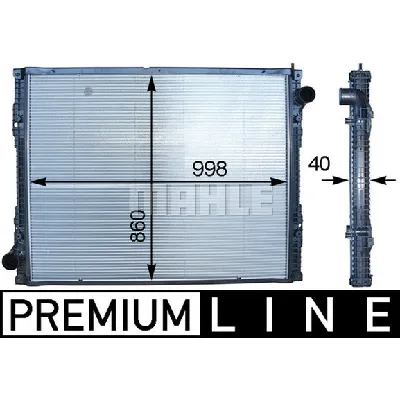 Hladnjak, hlađenje motora MAHLE CR 916 000P IC-G08RM9