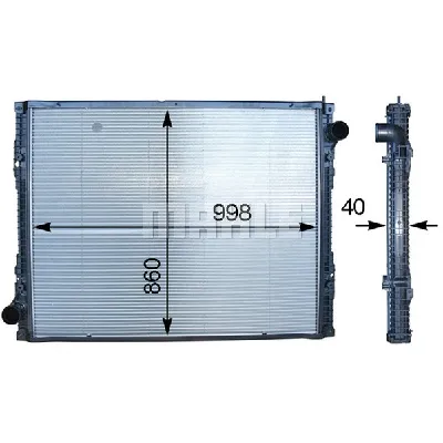 Hladnjak, hlađenje motora MAHLE CR 916 000P IC-G08RM9