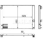 Hladnjak, hlađenje motora MAHLE CR 917 000P IC-G08FJZ