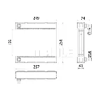 Hladnjak, hlađenje motora MAHLE CR 926 000P IC-G08FK2
