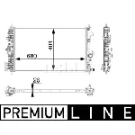 Hladnjak, hlađenje motora MAHLE CR 927 000P IC-G08FK3