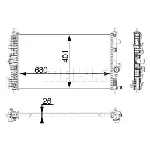 Hladnjak, hlađenje motora MAHLE CR 927 000P IC-G08FK3
