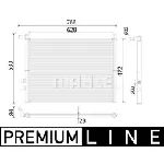 Hladnjak, hlađenje motora MAHLE CR 936 000P IC-G08RMN