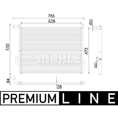 Hladnjak, hlađenje motora MAHLE CR 936 000P IC-G08RMN
