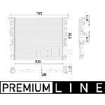 Hladnjak, hlađenje motora MAHLE CR 937 000P IC-G08RMO