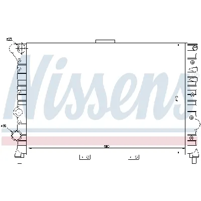 Hladnjak, hlađenje motora NISSENS NIS 60038 IC-472358
