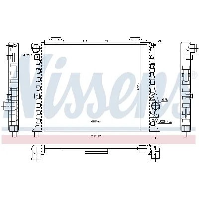 Hladnjak, hlađenje motora NISSENS NIS 60051 IC-472368