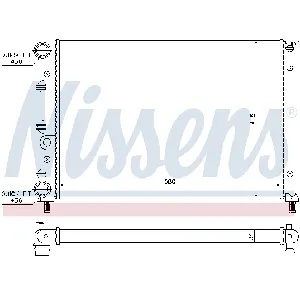 Hladnjak, hlađenje motora NISSENS NIS 60052 IC-472369
