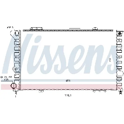 Hladnjak, hlađenje motora NISSENS NIS 60053 IC-472370