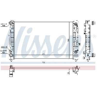 Hladnjak, hlađenje motora NISSENS NIS 60229 IC-A961E8