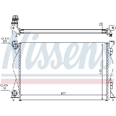 Hladnjak, hlađenje motora NISSENS NIS 60235A IC-A961E3