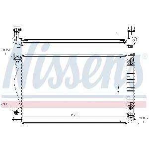 Hladnjak, hlađenje motora NISSENS NIS 60236A IC-A961E2
