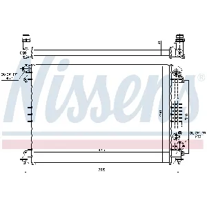 Hladnjak, hlađenje motora NISSENS NIS 60241 IC-A35886