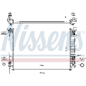 Hladnjak, hlađenje motora NISSENS NIS 60307A IC-A3588E
