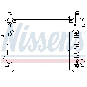 Hladnjak, hlađenje motora NISSENS NIS 60314A IC-B4FF0D