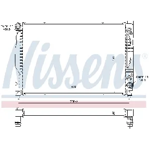 Hladnjak, hlađenje motora NISSENS NIS 60316 IC-AFE47C