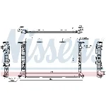 Hladnjak, hlađenje motora NISSENS NIS 60322 IC-B3B12F