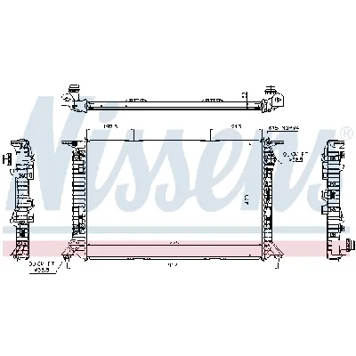 Hladnjak, hlađenje motora NISSENS NIS 60322 IC-B3B12F