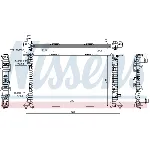 Hladnjak, hlađenje motora NISSENS NIS 60323 IC-B3B130